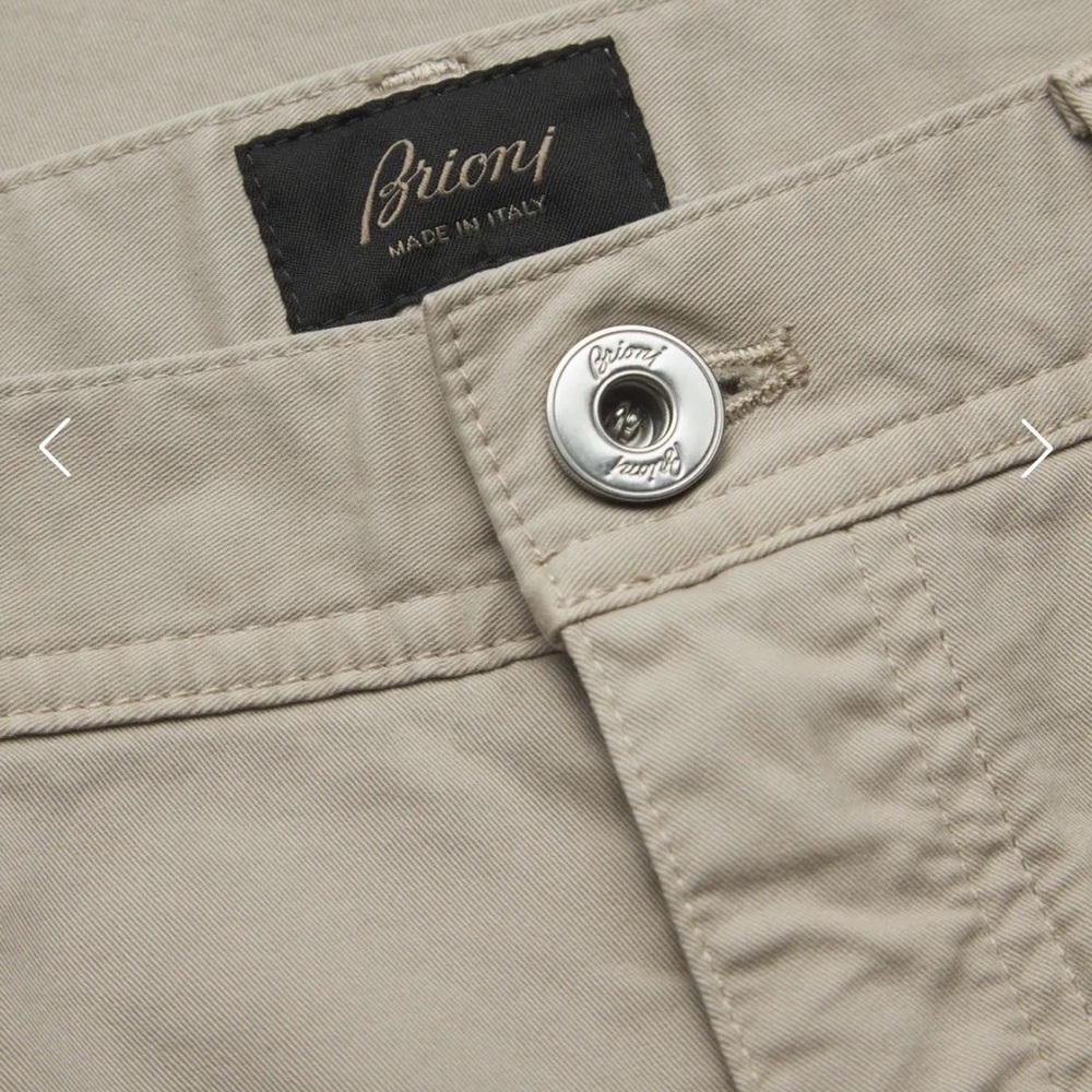 Brioni Men's Beige Chinos